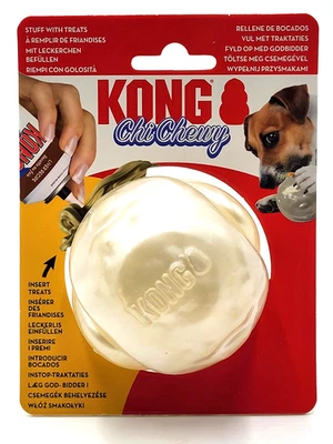 KONG Vacaciones Navidad ChiChewy Bola de Nieve Bola de Golosina Grande Juguete para Buscar Perros 2.75" Foto 1 de 4