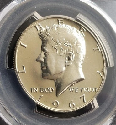 1967 Kennedy Half Dollar UNC PCGS SP66 SMS Graded Silver Coin JFK Fifty Cent 50¢ - Image 1 of 3