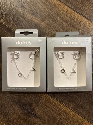Juego de 2 collar/pendientes Claire's de 12" Foto 1 de 2