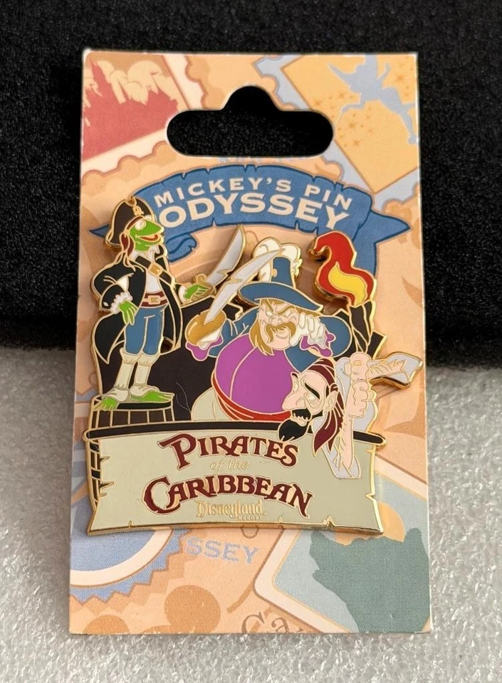 Заколка Disney Mickey's Pin Odyssey Muppets лягушка Кермит пираты Карибского моря - Изображение 1 из 1