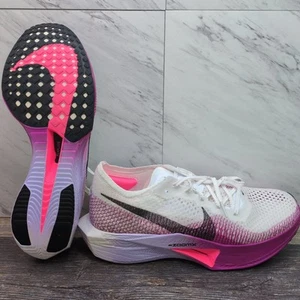 Nike ZoomX VaporFly Next% Men's Size 10 White Purple Running Shoes DV4129-104 - Picture 1 of 13