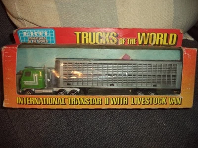 ERTL Trucks Of The World  International Transtar With  Livestock Van  - Image 1 of 4