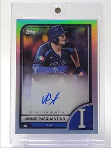 VINNIE PASQUANTINO 2023 TOPPS WORLD BASEBALL CLASSIC VARIATION AUTO Q5104 - Picture 1 of 2