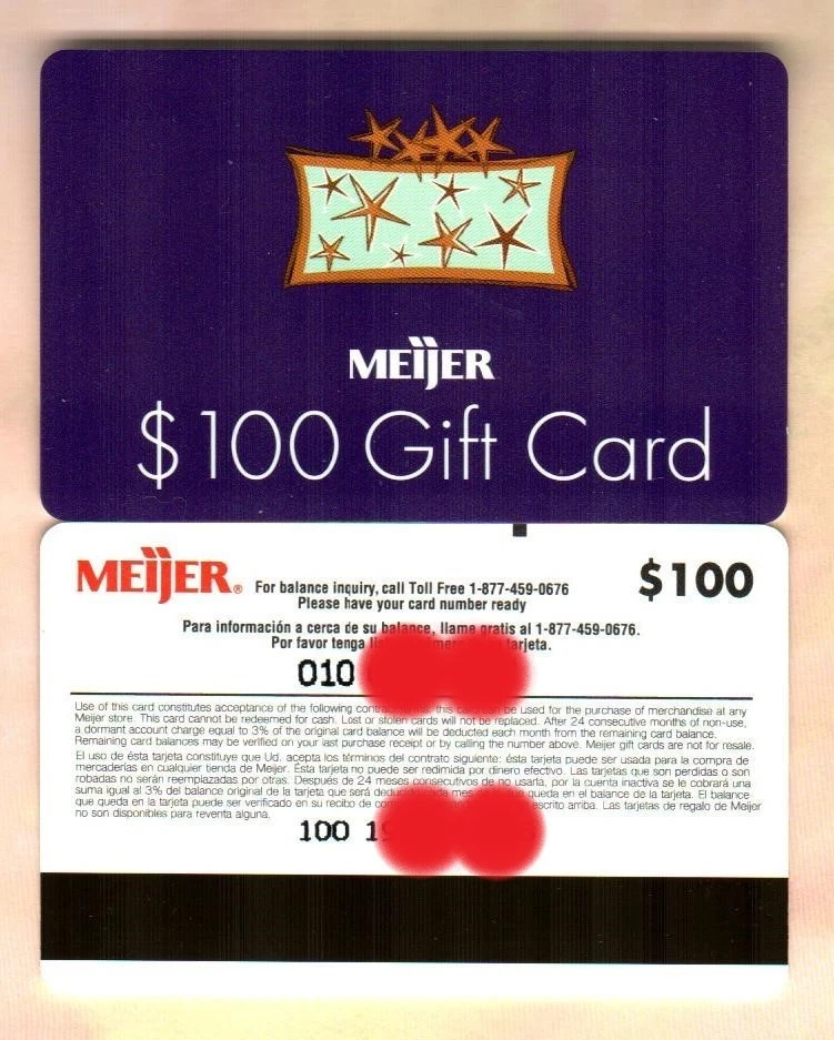 MEIJER Fancy Gift Box ( 2003 ) Gift Card ( $0 - NO VALUE ) RARE - V1 - Image 1 of 1