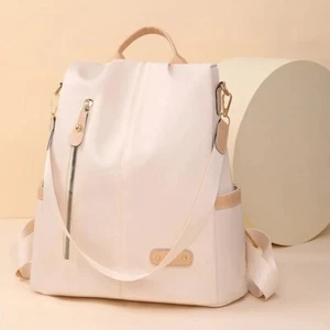 Women's Large Waterproof Anti-Theft Travel Backpack Lightweight School Bag Uk - Picture 1 of 7