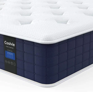 Twin XL Hybrid Mattress (10 Inch) Memory Foam Coil Cooling Sleep Pressure Relief - Picture 1 of 7