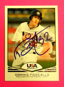 2011 Topps, USA Collegiate National Team - DOMINIC FICOCIELLO - Autographed 