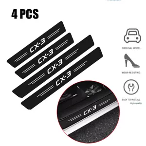 4PCS For Mazda CX-3 Door Plate Sill Scuff Anti Scratch Decal Stickers Protector - Picture 1 of 12