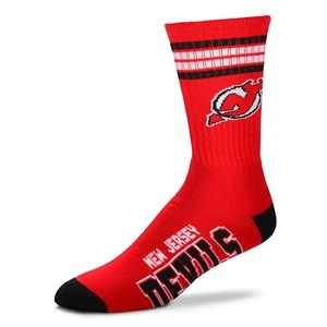 Neu Jersey Devils Crew Socken Jugend Größe 1 bis 5 4 Streifen - Bild 1 von 1