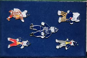 Rupert Bear And Friends Police Charity Pin Badges set of five - Picture 1 of 1