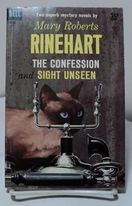 The Confession / Sight Unseen by Mary Roberts Rinehart - Dell D316 - 1959 - Foto 1 di 2