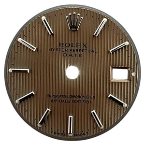Original Rolex Oyster Perpetual Fecha 26 mm Tapiz Dial Marrón y Acero 69160 - Imagen 1 de 4