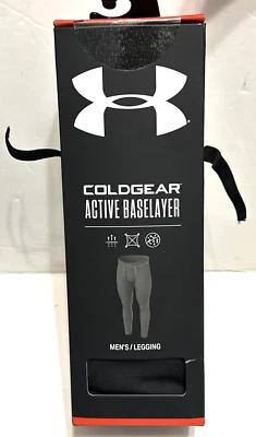 Under Armour ColdGear Active Baselayer Tights Black 1360452-001 Mens 3XL NEW - Image 1 of 3