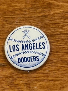 Vintage LA LOS ANGELES Dodgers Baseball Pin Back Button- 1.75" RARE! - Picture 1 of 2