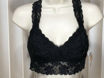 Jenni Racerback Wireless Bralette S Longline Lacy Bra Black Jennifer Moore - Image 1 of 4