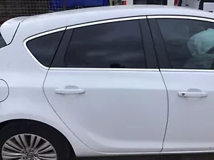 VAUXHALL ASTRA J DRIVER'S SIDE O/S REAR DOOR WHITE Z40R 2010-2015 - Picture 1 of 4
