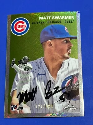 2023 Chrome Platinum Matt Swarmer Topps Refractor #29 /499 RC - Cubs - FREE SHIP - Image 1 of 2