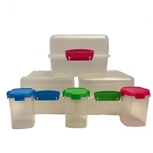 Sistema LUNCH CUBE To Go Contenitore Sandwich Snack Box Scuola Lavoro lotto di 3 - Foto 1 di 4