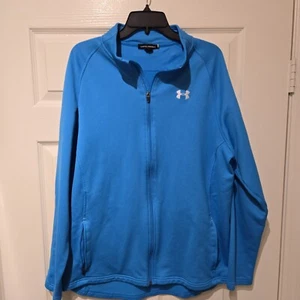 Herren Under Armor Jacke Blau Loose Fit Full Zip Xl X-Large - Bild 1 von 4