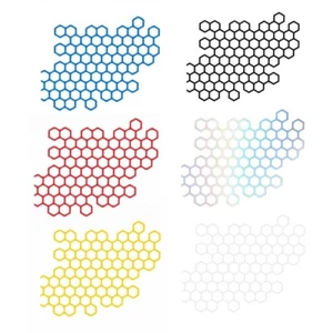 Honeycomb Car Stickers DIY Sport Side Doors Decorations PVC Decals Waterproof - Picture 1 of 14