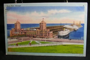 Chicago, Illinois - Navy Pier - verschickt 1940 - Bild 1 von 2