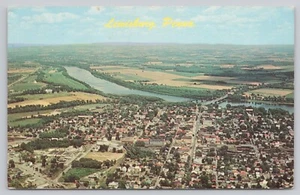 Lewisburg Pennsylvania, vista aérea, postal vintage - Imagen 1 de 2