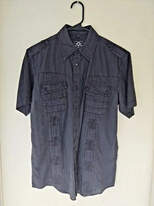Roar - Aviation Edition - Medium Black Short Sleeve Button Down Shirt - Picture 1 of 12
