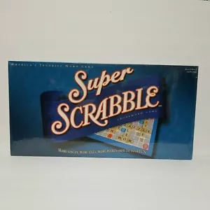 SUPER SCRABBLE 2004 Crossword Word Board Game 200 Tiles! New & Sealed Rare - Picture 1 of 6
