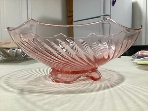 Vintage Imperial Twisted Optic, fruit bowl - Picture 1 of 4