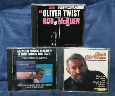 ROD McKUEN 3 CD «ПОЕТ McKUEN и поет свой собственный» «французское соединение» «мистер Оливер T - Изображение 1 из 4