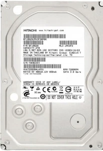 Hitachi ULTRASTAR A7K2000 2TB 7200U/Min 32MB SATA II HUA722020ALA331 3.5 " Inch - Picture 1 of 3
