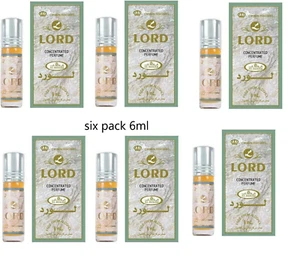 Lord (6x6ml) By Al Rehab Concentrated Oriental Parfum Oil/Attar Sweet Patchouli - Picture 1 of 12