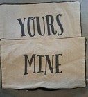 Sass&belle Job Lot Cushions with covers included "YOURS & MINE" X 8 Pairs