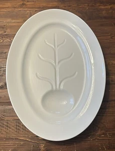 Josiah Wedgwood & Sons Williams Sonoma Rare Ironstone White Tree Platter 21.5" - Picture 1 of 6