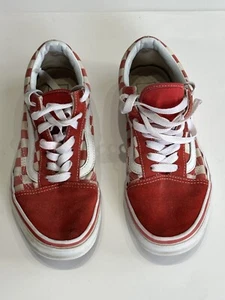 VANS Red Checkered Shoes Low Top Unisex Size 6M 7.5W 507452 - Bild 1 von 8