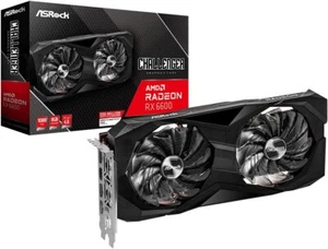 ASRock RX 6600 8GB Challenger D GDDR6 Video Graphics Card - Picture 1 of 4