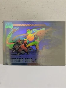1991 Marvel (Impel) Hologram Cards Series 2 - #H-5 FANTASTIC FOUR vs MOLE MAN - Picture 1 of 3