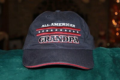 Gorra de béisbol All American Grandpa - azul con tubería roja - talla única Foto 1 de 4