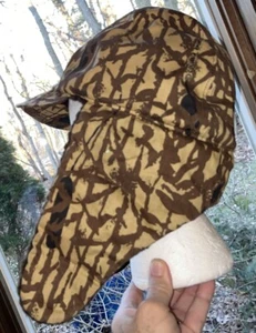 Columbia Hat Cap Men’s Medium/Large Camo Ear Flaps Gore-Tex Made USA vintage - Picture 1 of 14