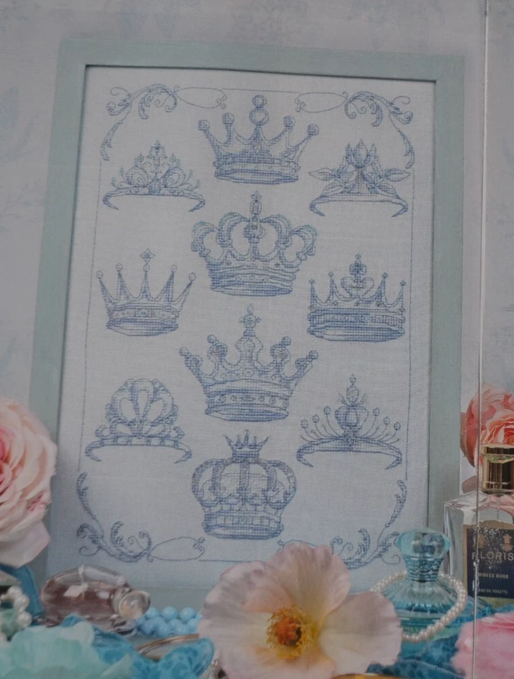 Regal Crowns For Kings & Queens Elegant Sampler Cross Stitch Chart - Image 1 of 1