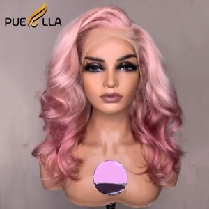 Ombre Pink Short Bob Pixie Cut 13x4 Lace Front Human Hair Wigs Brazilian Hair