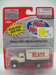 Mini Metals HO Model 30241: 1954 Ford F-700 Blatz Beer Delivery Truck, MOC - Picture 1 of 6