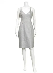 Saba Dress Size 10 'Tamsin' Silver Woven Dress - Cocktail Party Dress - Picture 1 of 7