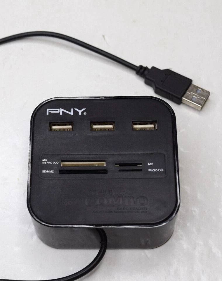 PNY LECTOR DE TARJETAS USB 2.0 MULTIRANURA  Foto 1 de 4