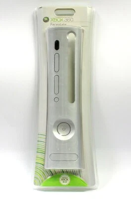 Scocca Frontale Grigio Argento XBOX 360 FACEPLATE Ufficiale Originale Microsoft - Immagine 1 di 3