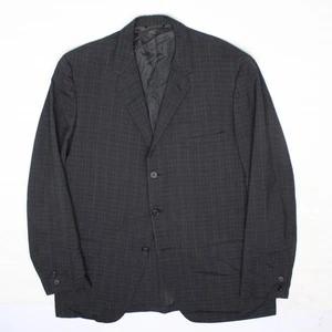 Vintage Gentry Penneys Sport Mantel Herren 44R dunkelgrau kariert kariert Wollmischung Jacke - Bild 1 von 10