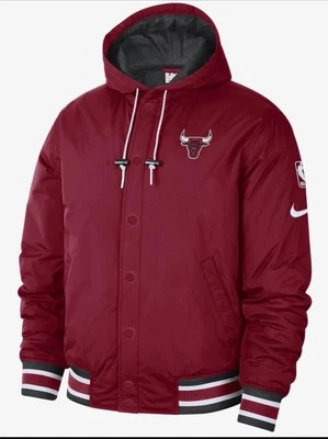 Nike Chicago Bulls Courtside City Edition Loose Fit Red Jacket DN9912-698 Size L - Image 1 of 4