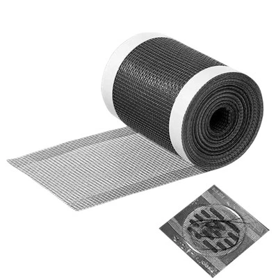 Filtro de drenaje de piso 5 m autoadhesivo rectangular bañera tapón de drenaje malla de filtro de cabello Foto 1 de 4