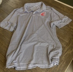 Washington State Cougars NCAA Men’s Polo Shirt Size Large Color Gray Size Large - Picture 1 of 3
