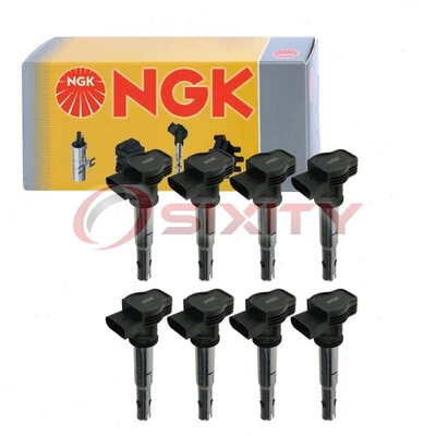 8 pc NGK Ignition Coils for 2008-2009 Volkswagen Touareg 4.2L V8 Spark Plug bn - Image 1 of 4